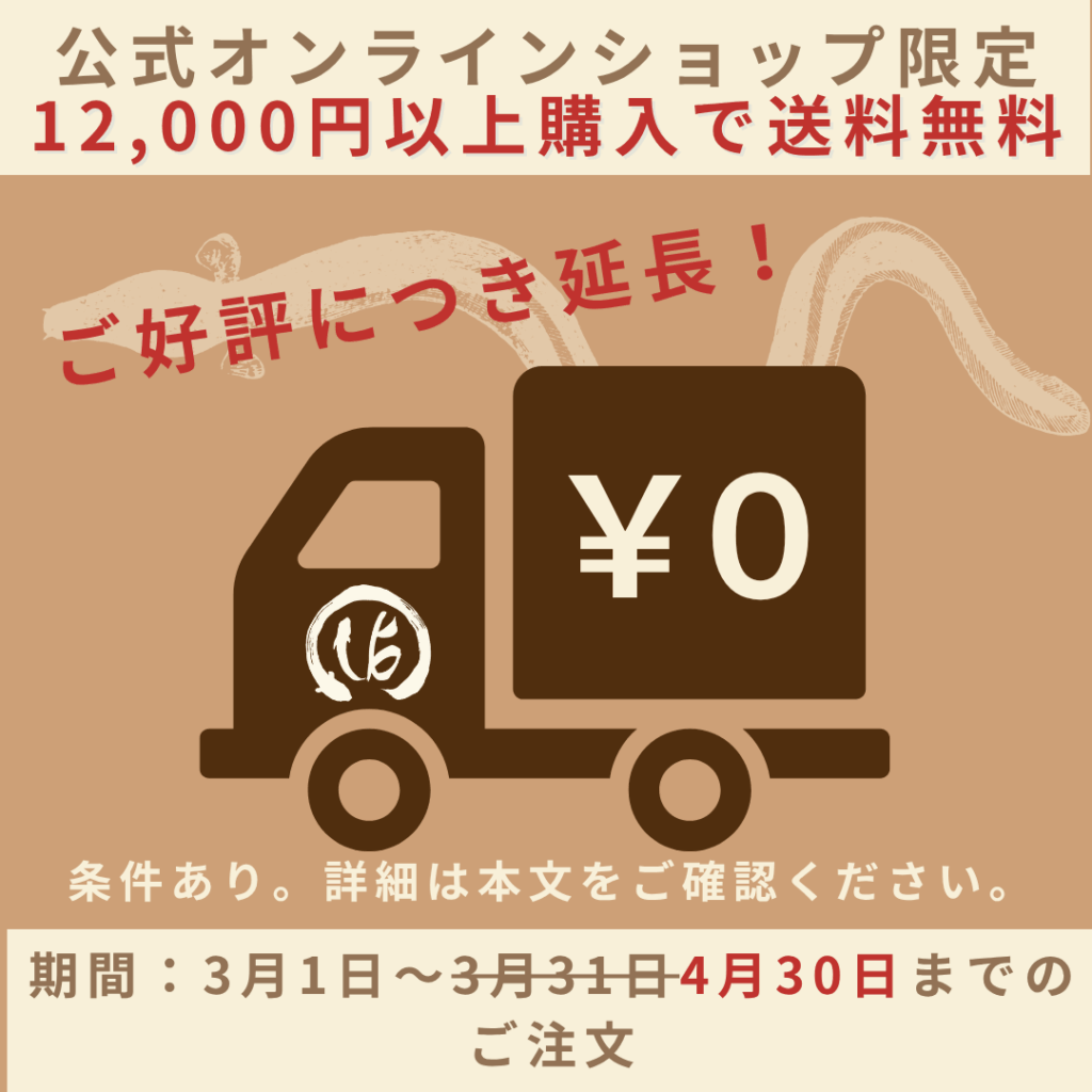 公式限定】12,000円以上で送料無料キャンペーン（一部地域は追加料金 